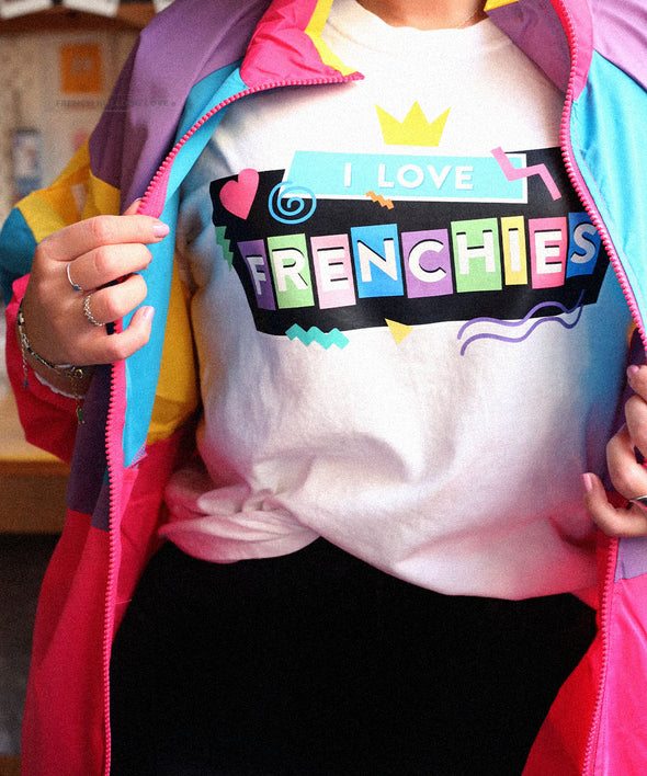 I Love Frenchies - 90s T-shirt - Unisex