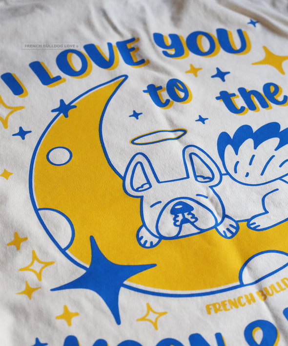 I Love You to the Moon & Back Unisex T-Shirt - Blue/Gold