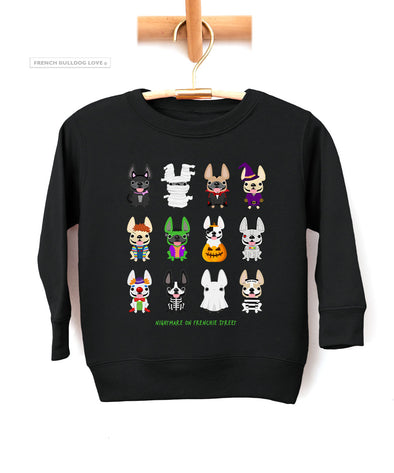 KIDS / TODDLER Nightmare on Frenchie Street Halloween Shirt