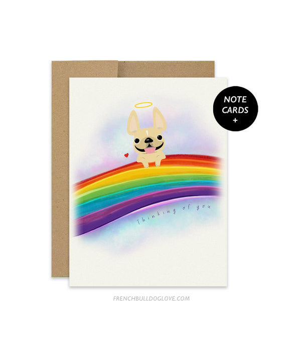 Rainbow Bridge - French Bulldog Note Cards - Set of 12