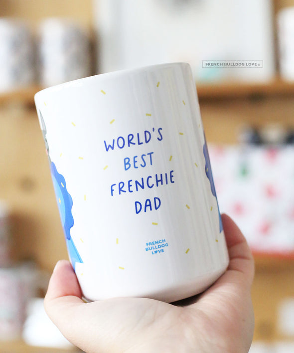 Blue Ribbon Dad - Black & White Frenchie #3 - 15oz