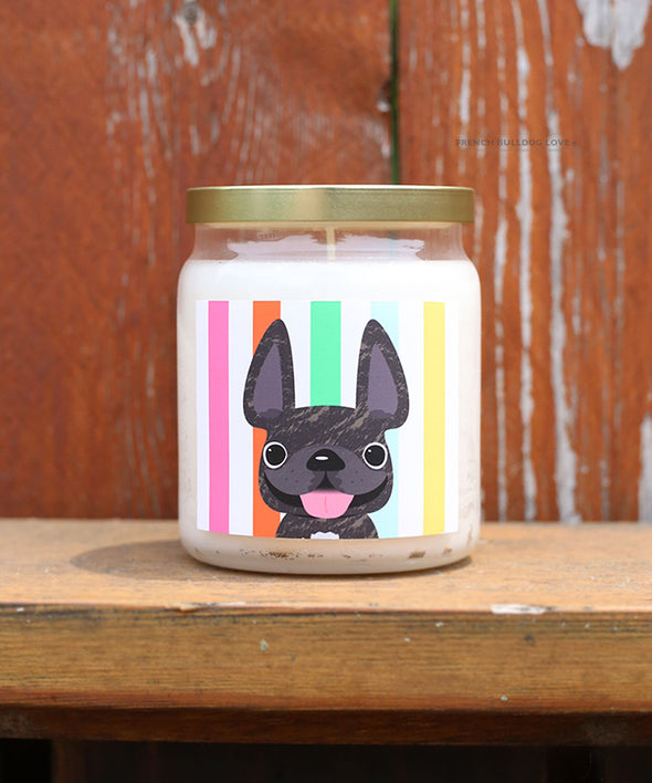 Brindle Summer Stripes Candle - Blackberry Vanilla