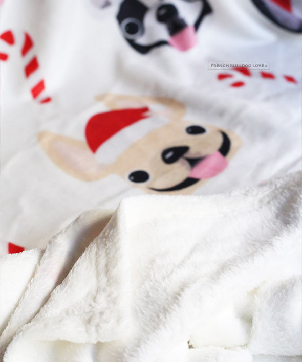 Candy Cane Fleece Blanket