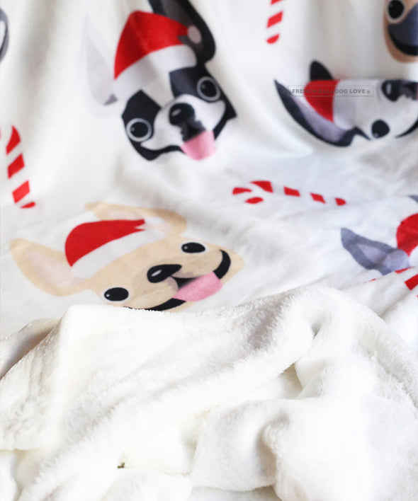 Candy Cane Fleece Blanket