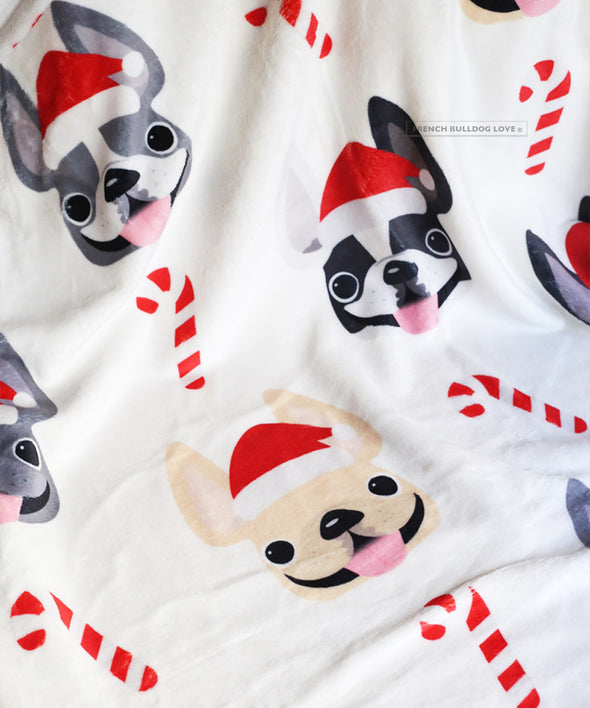 Candy Cane Fleece Blanket