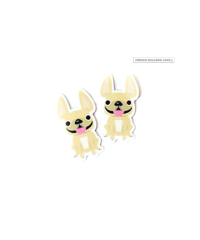 I Love French Bulldog Étiquette de bagage pour valises, 1