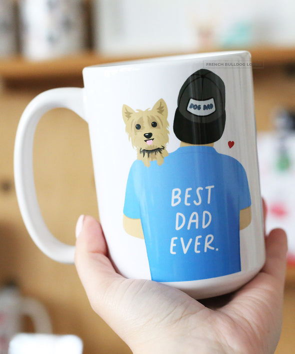 Dog Dad Mug - Yorkie - 15oz