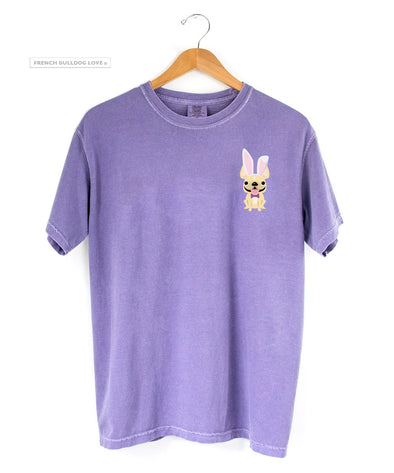 Frenchie Bunny Easter T-Shirt - Chest Print