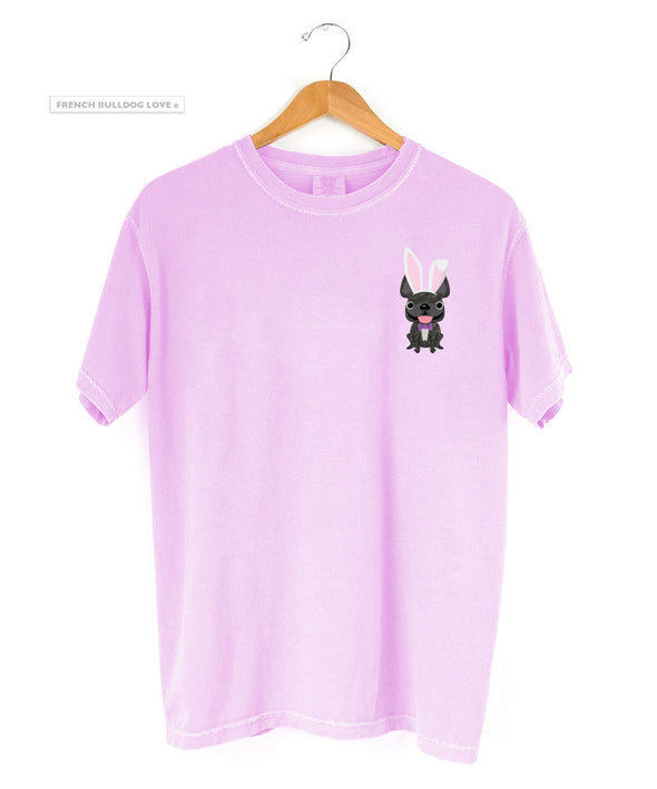 Frenchie Bunny Easter T-Shirt - Chest Print