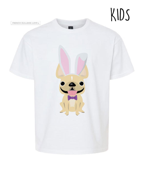 KIDS Frenchie Bunny Easter T-shirt