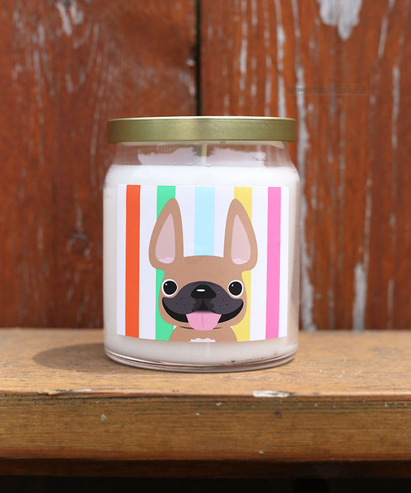 Fawn Summer Stripes Candle - Ocean Breeze