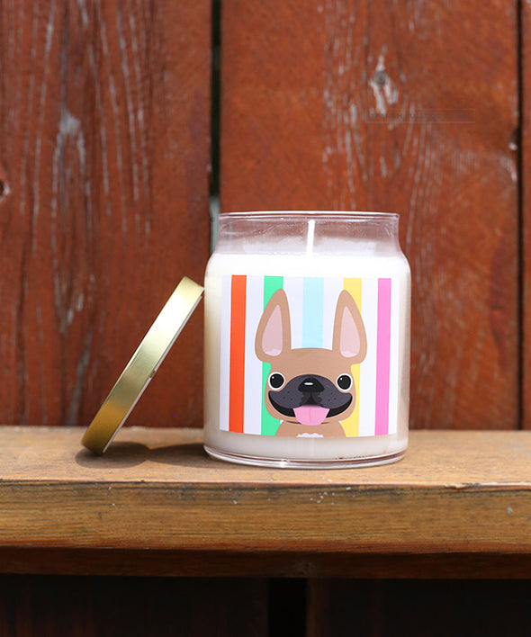Fawn Summer Stripes Candle - Ocean Breeze