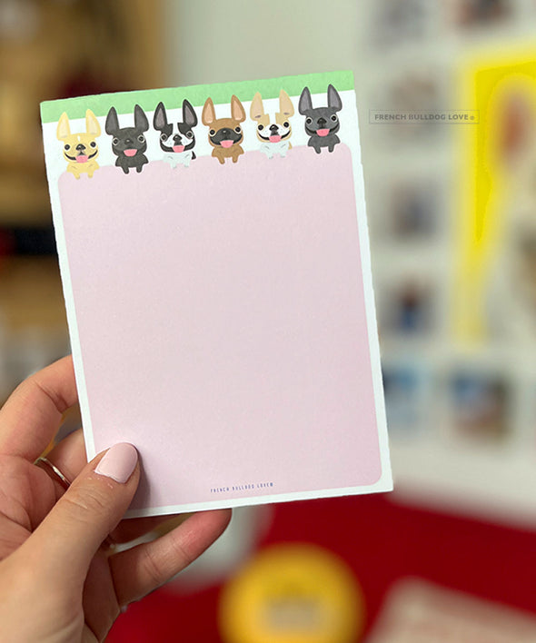 Peeking Frenchies Notepad