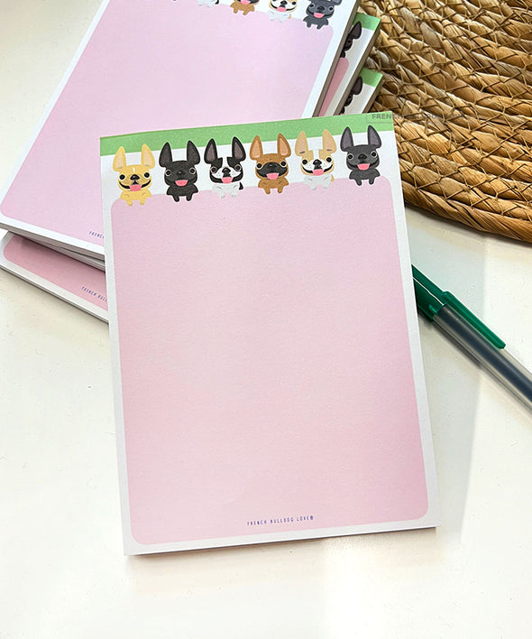 Peeking Frenchies Notepad