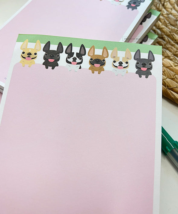 Peeking Frenchies Notepad