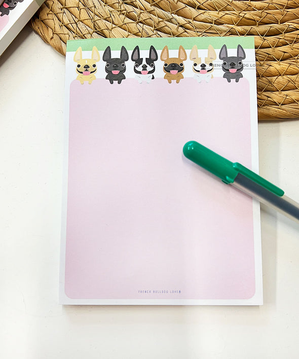 Peeking Frenchies Notepad