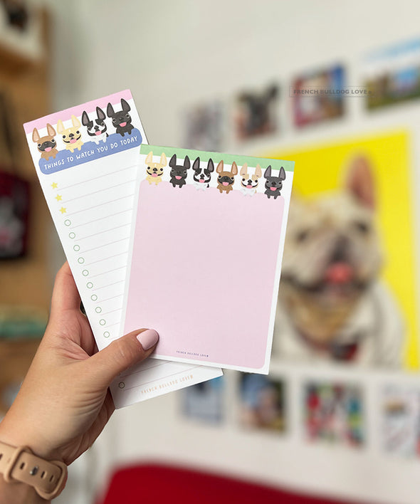 Peeking Frenchies Notepad