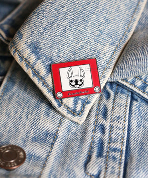 FrenchieSketch Enamel Pin