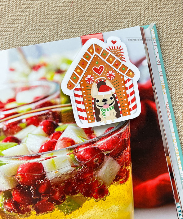 Gingerbread House Magnetic Bookmark