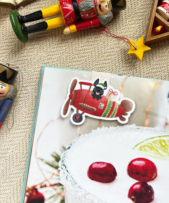 Holiday Plane Magnetic Bookmark