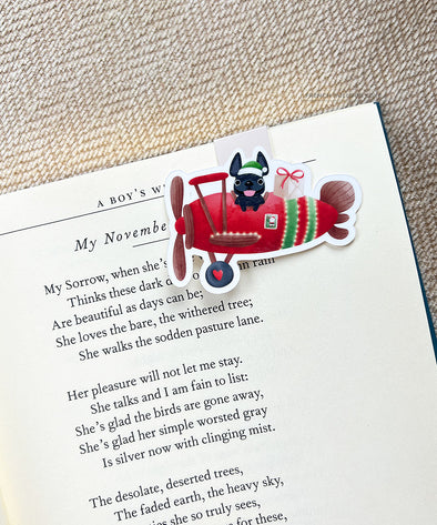 Holiday Plane Magnetic Bookmark