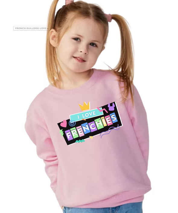 KIDS I Love Frenchies Totally 90s Shirt