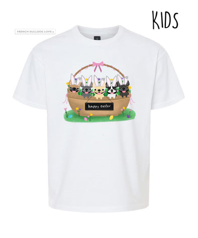 KIDS Frenchie Easter Basket - T-shirt