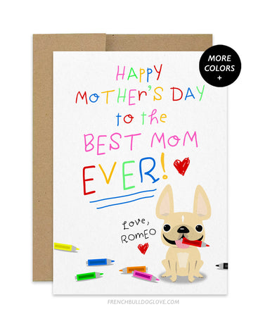 Markers - Mother's Day Card - Add your pup's name
