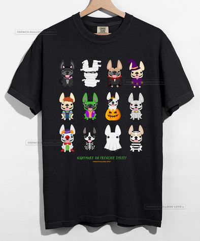 Nightmare on Frenchie Street Halloween T-shirt - Unisex