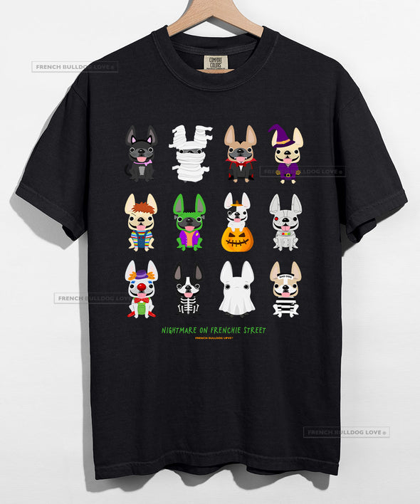 Nightmare on Frenchie Street Halloween T-shirt - Unisex