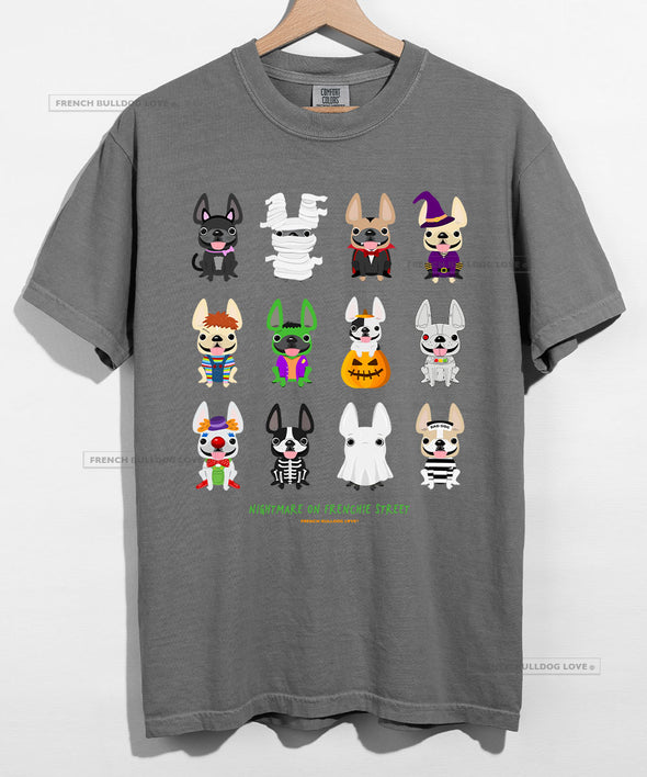 Nightmare on Frenchie Street Halloween T-shirt - Unisex