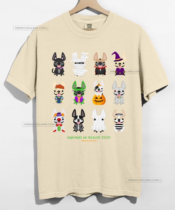 Nightmare on Frenchie Street Halloween T-shirt - Unisex