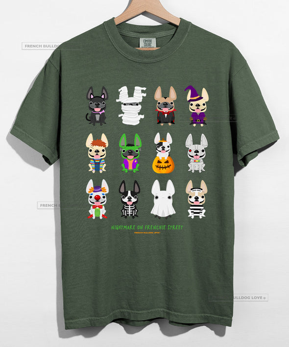Nightmare on Frenchie Street Halloween T-shirt - Unisex
