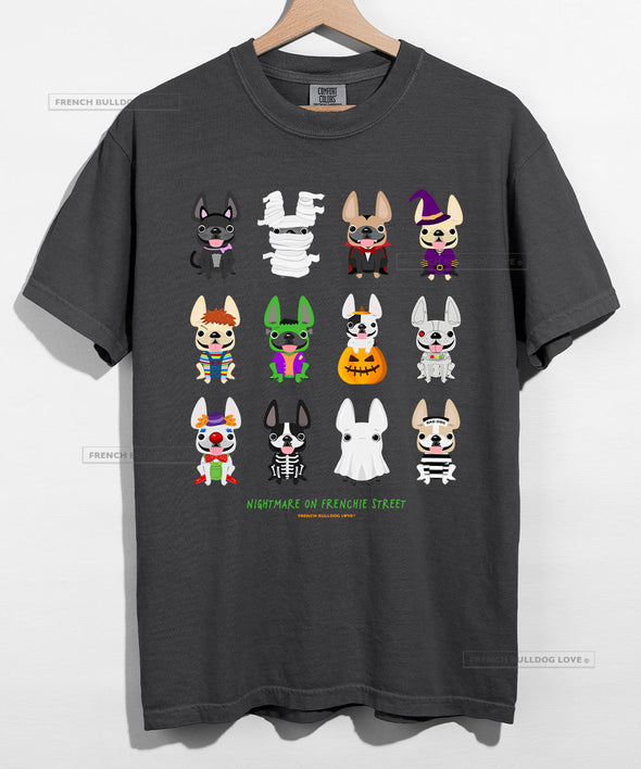 Nightmare on Frenchie Street Halloween T-shirt - Unisex