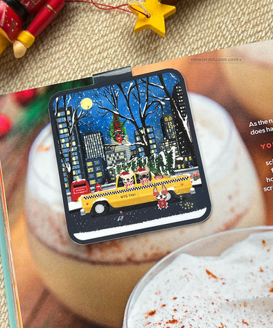 NYC Christmas Magnetic Bookmark