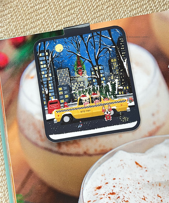NYC Christmas Magnetic Bookmark