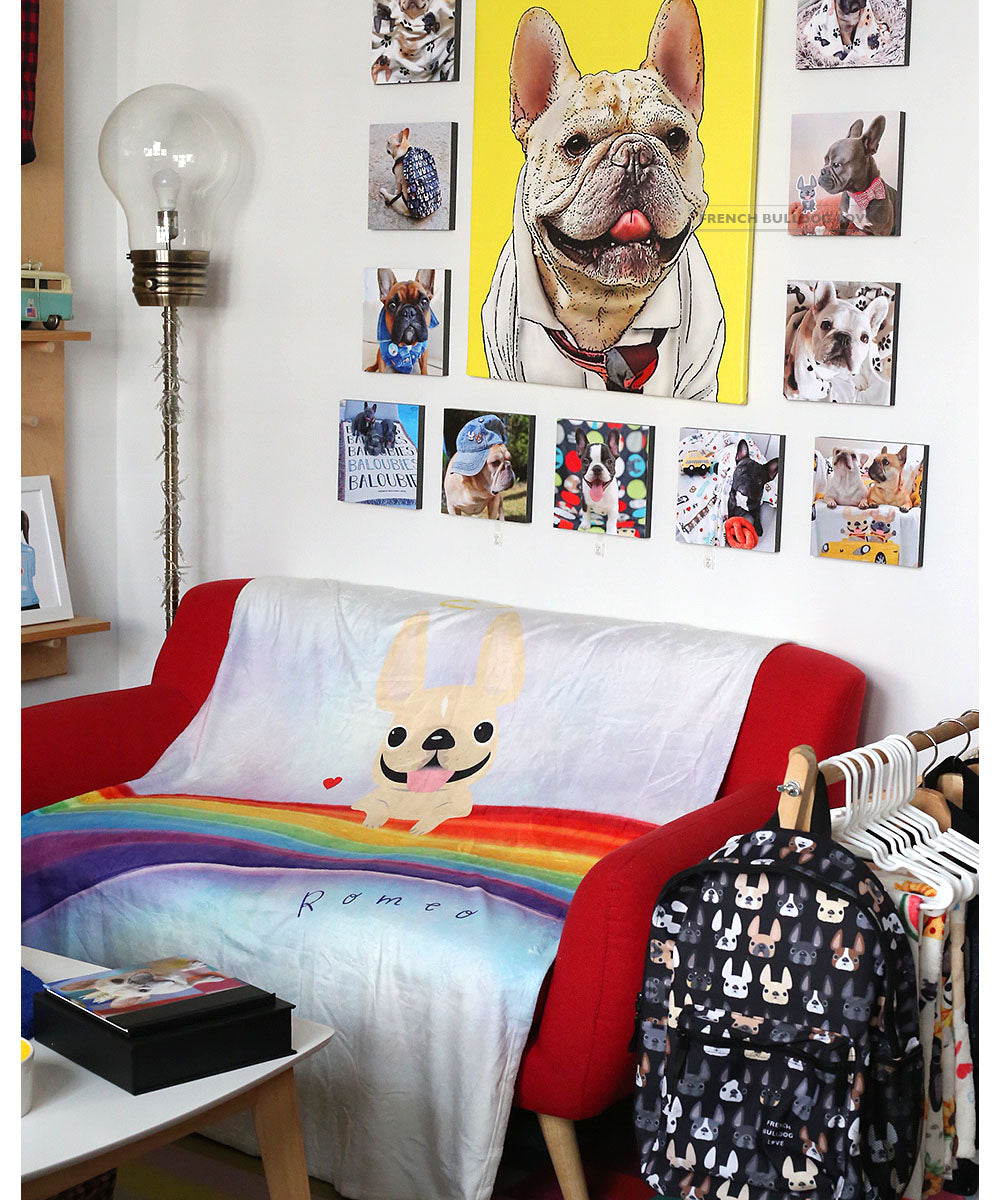 Order French Bulldog Throw Blanket