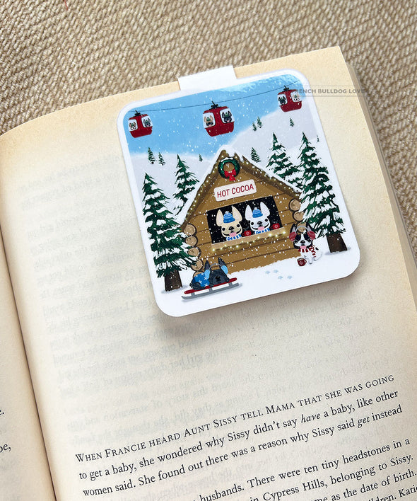 Ski Cabin Magnetic Bookmark