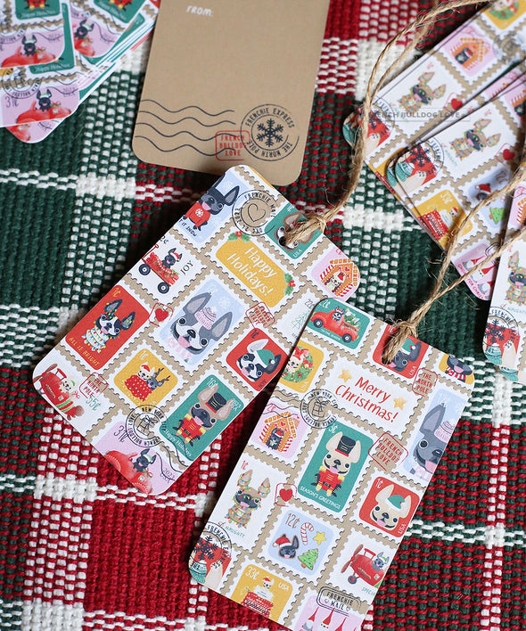 Holiday Stamps Gift Tag Set