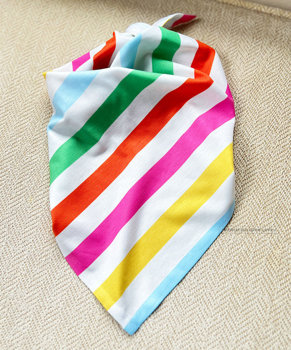 Summer Stripes Comfy Pet Bandana