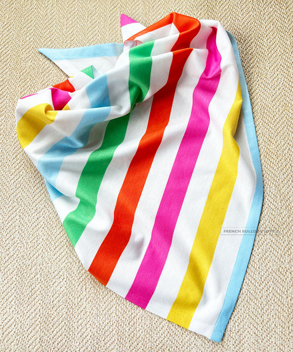 Summer Stripes Comfy Pet Bandana