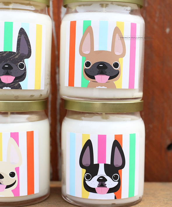 Brindle Summer Stripes Candle - Blackberry Vanilla