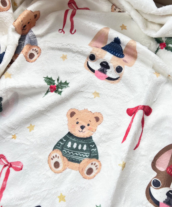 A Very Beary Christmas Fleece Blanket