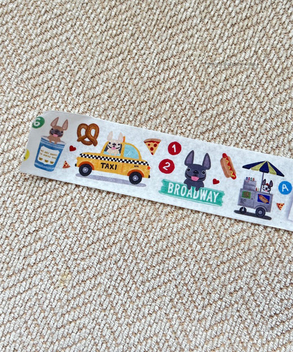 French Bulldog Washi Tape
