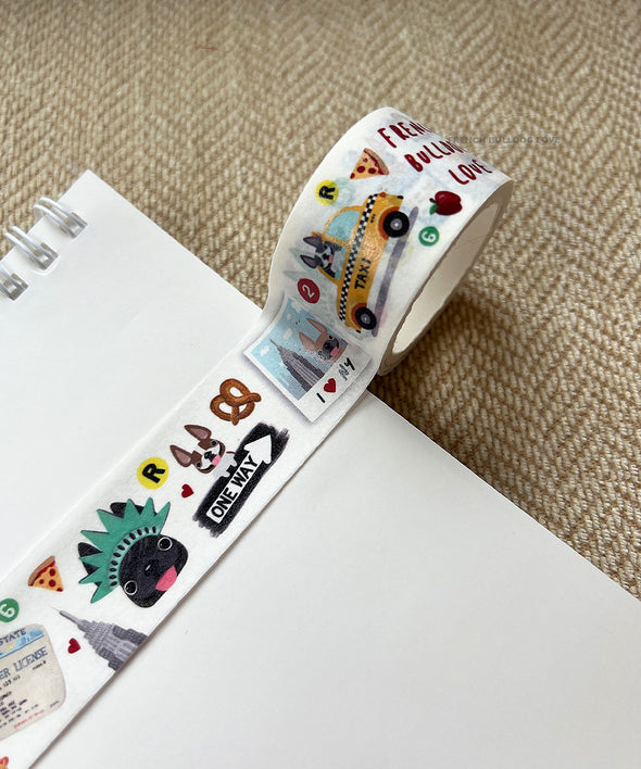 French Bulldog Washi Tape