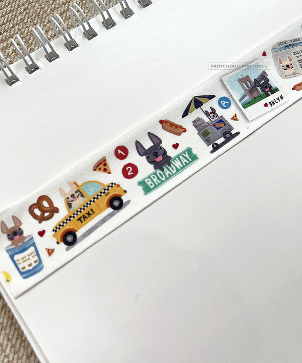 French Bulldog Washi Tape