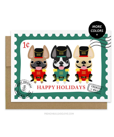 Holiday Stamps 14 - French Bulldog Christmas Card