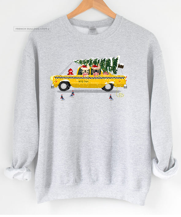 Christmas Cab Crewneck Sweatshirt - Unisex