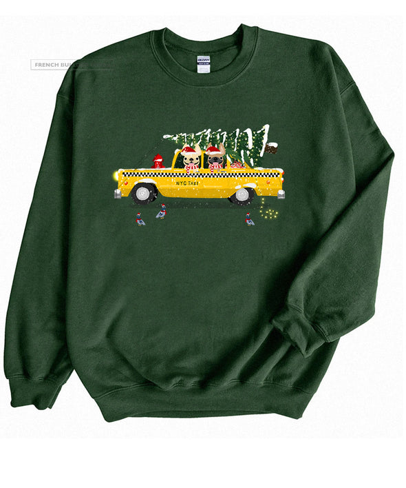 Christmas Cab Crewneck Sweatshirt - Unisex