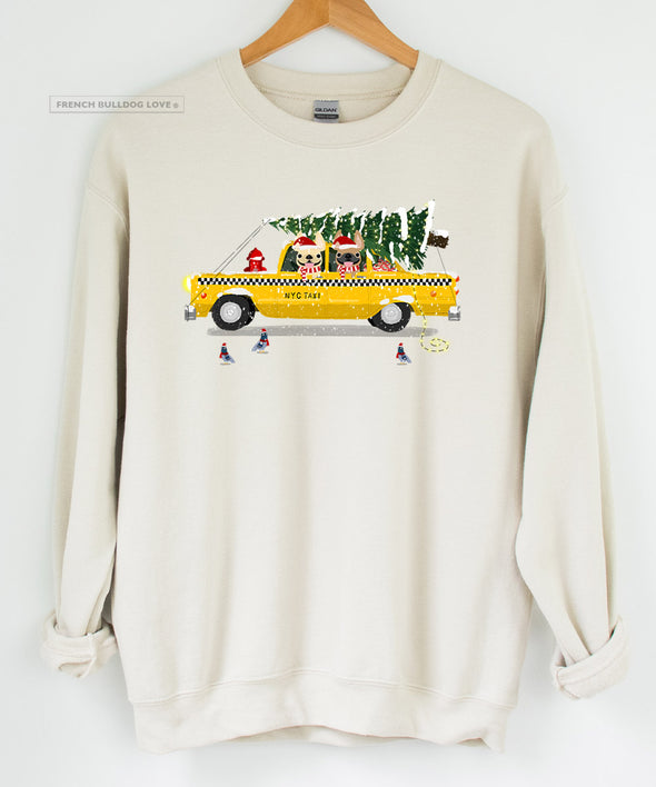 Christmas Cab Crewneck Sweatshirt - Unisex